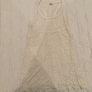 Light weight see through white splendid tank